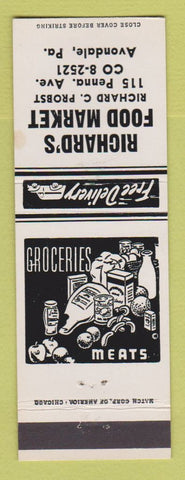 Matchbook Cover - Richard's Food Market Grocery Avondale PA WEAR