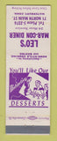 Matchbook Cover - Loe's Mar Con Diner Waterbury CT
