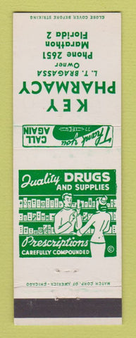 Matchbook Cover - Key Pharmacy Drug Marathon FL