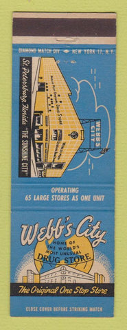 Matchbook Cover - Webb's City Drug Store St Petersburg FL
