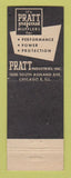 Matchbook Cover - Pratt Mufflers Bobro Newark NJ