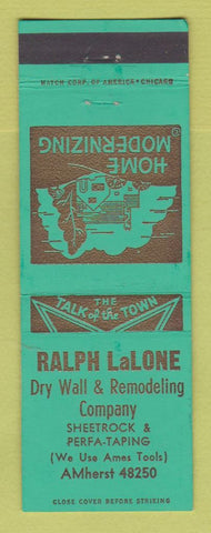 Matchbook Cover - Ralph LaLone Dry Wall Remodeling
