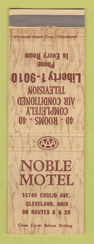 Matchbook Cover - Noble Motel Cleveland OH