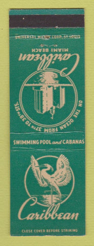 Matchbook Cover - Caribbean Hotel Miami Beach FL WEAR