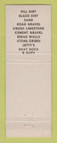 Matchbook Cover - AD Hall Trucking Tractor Bull Dozing