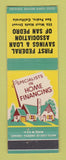 Matchbook Cover - First Federal Savings and Loan San Pedro CA