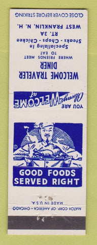 Matchbook Cover - Welcome Traveler Diner West Franklin NH
