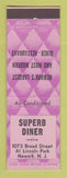 Matchbook Cover - Superb Diner Newark NJ