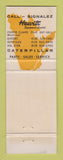 Matchbook Cover - Caterpillar Tractors Hewitt Quebec Sept Iles Val D'Or QC