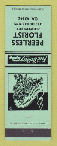 Matchbook Cover - Peerless Florist Flowers