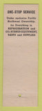 Matchbook Cover - Refrigeration Supply Seattle Spokane WA Portland OR