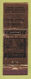 Matchbook Cover - Thomas Floral Shop Flowers Sharon PA WEAR