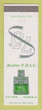 Matchbook Cover - 1st National Bank Dalton GA 1963