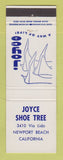 Matchbook Cover - Joyce Shoe Tree Store Newport Beach CA