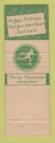 Matchbook Cover - Kenney's Flower Shop Lowell MA