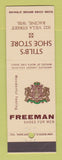 Matchbook Cover - Stilb's Shoes Freeman Men's Racine WI