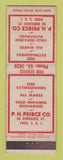 Matchbook Cover - PH Peirce Fire Extinguishers Providence RI