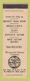 Matchbook Cover - Plymouth Cheese Counter Plymouth WI WEAR