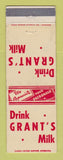 Matchbook Cover - Grant's Milk WEAR