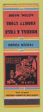 Matchbook Cover - Morrill & Field Variety Store Acton ME grocery