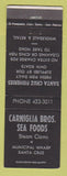 Matchbook Cover - Carniglia Bros Seafood Santa Cruz CA