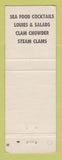 Matchbook Cover - Carniglia Bros Seafood Santa Cruz CA
