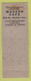 Matchbook Cover - Flowers Inc Tulsa OK