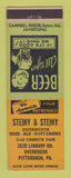 Matchbook Cover - Steiny & Steiny Ale Beer Soda Distributor Pittsburgh PA