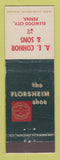 Matchbook Cover - Florsheim Shoes AE Connor Sons Ellwood City PA
