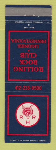 Matchbook Cover - Rolling Rock Club Ligonier PA