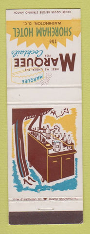 Matchbook Cover - Shoreham Hotel Washington DC Marquee Cocktail Lounge