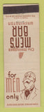 Matchbook Cover - Mayflower Hotel Men's Bar Washington DC