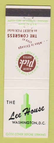 Matchbook Cover - Lee House Hotel Washington DC Albert Pick