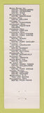 Matchbook Cover - Lee House Hotel Washington DC Albert Pick