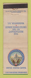 Matchbook Cover - Restaurant of US Senate Capitol Washington DC WEAR