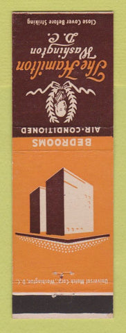Matchbook Cover - The Hamilton Hotel Washington DC