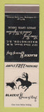 Matchbook Cover - Blackie's House of Beef Washington DC