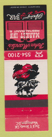 Matchbook Cover - Market Inn Restaurant Bar Washington DC