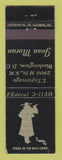 Matchbook Cover - Jean Moran L'Espionage Washington DC WEAR