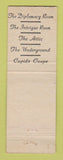 Matchbook Cover - Jean Moran L'Espionage Washington DC WEAR