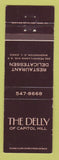 Matchbook Cover - The Delly of Capitol Hill Deli Washington DC