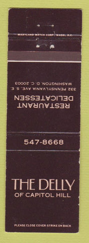 Matchbook Cover - The Delly of Capitol Hill Deli Washington DC