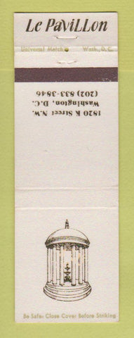 Matchbook Cover - Le Pavillon Washington DC