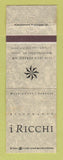 Matchbook Cover - I Ricchi Ristorante Washington DC
