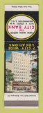 Matchbook Cover - City Bank Washington DC