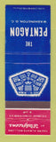Matchbook Cover - The Pentagon Washington DC Walgreens Drug Store