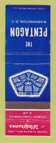 Matchbook Cover - The Pentagon Washington DC Walgreens Drug Store