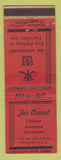 Matchbook Cover - The Orient Chinese Restaurant Washington DC WEAR