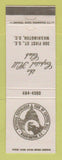 Matchbook Cover - Capitol Hill Cafe Washington DC