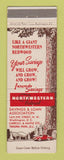 Matchbook Cover - Northwestern Federal Savings and Loan Washington DC